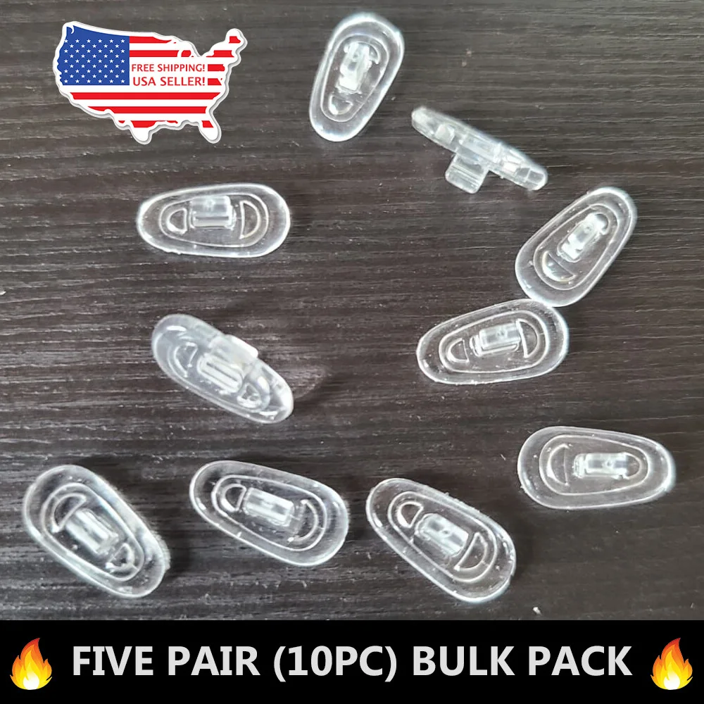 10 Pairs Silicone Nose Pads Anti Slip Stick On for Glasses Eyeglass Support Pads 4