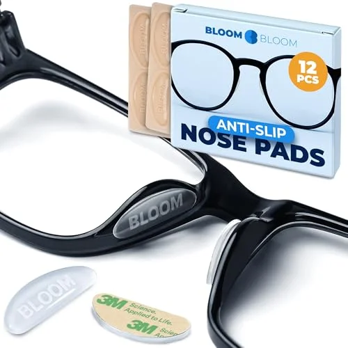4 Pairs Anti-slip silicone Stick On Nose Pads For Eyeglasses Sunglasses Glasses