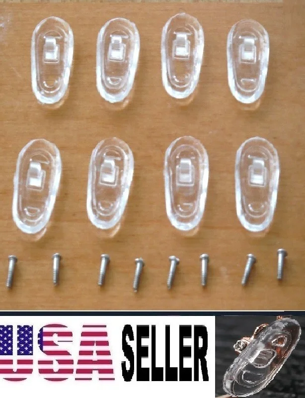 4 Pairs Clear Replacement Nose Pads Piece for Oakley Socket 5.5 OX3218 Eyeglass 3