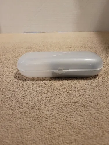 Authentic NIKE LARGE CLEAR HARD EYEGLASSES CASE w/ NIKE CLEANING CLOTH 4