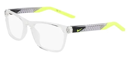 BRAND NEW KIDS NIKE 5541 974 Crystal Clear & Blue Eyeglasses 51mm with NIKE Case
