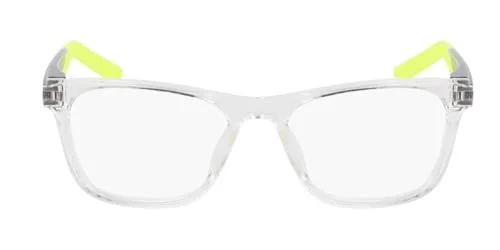 BRAND NEW KIDS NIKE 5541 974 Crystal Clear & Blue Eyeglasses 51mm with NIKE Case 3