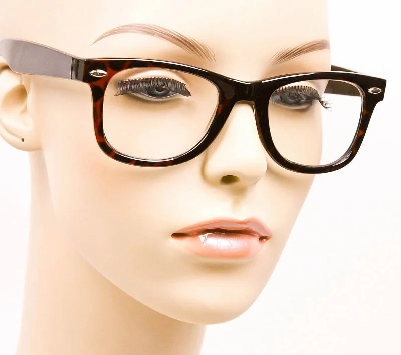 Classic MENS Retro Frames Clear Lens Nerd Geek Fashion Preppy Eyeglasses 1126 L 2