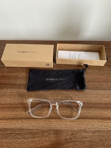 Eyebuydirect Uptown 52-18-142 C1 Clear Plastic Eyeglasses FRAMES ONLY