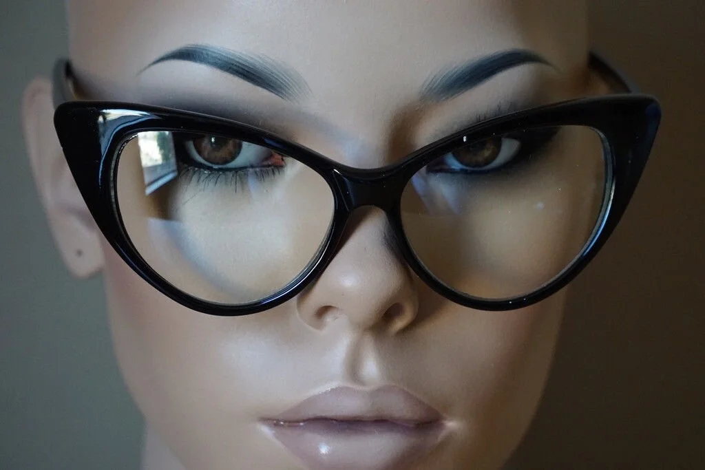 Fashion Design Clear Lens Black Cat Eye Frame Women Eyeglasses Nikita Eyewear @