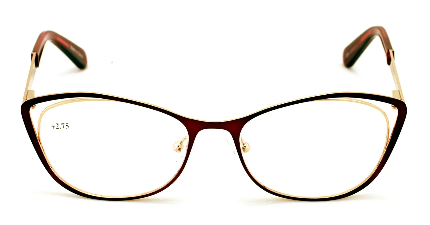 Fashion Ladies Reading Glasses Cat Eye Frame Elegance Women Presbyopic Eyeglasses +1.0 1.5 2.0 2.5 3.0 3.5 for Female Readers 3