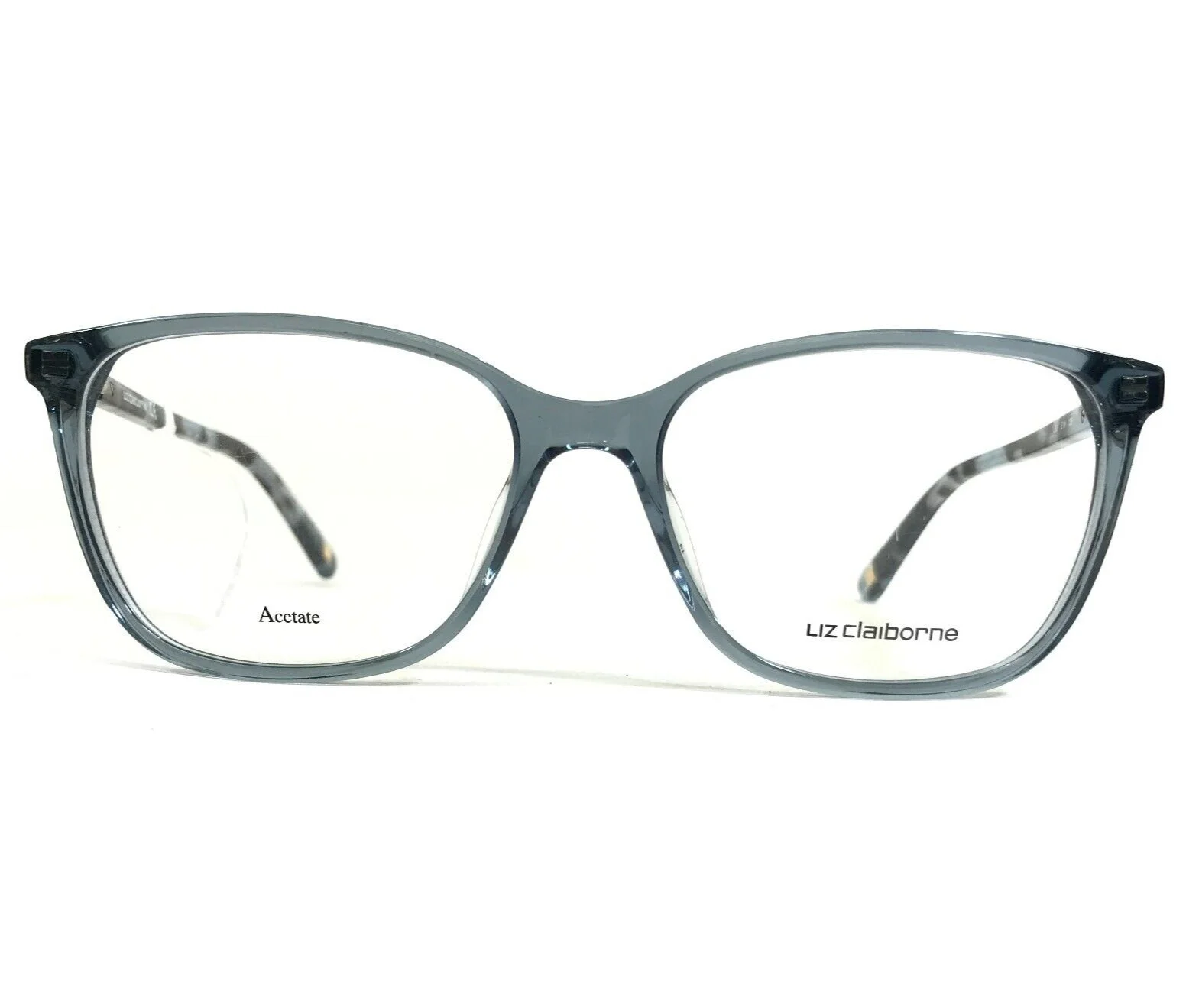 Liz Claiborne Eyeglasses Frames L657 E1N Clear Blue Brown Tortoise 52-16-135
