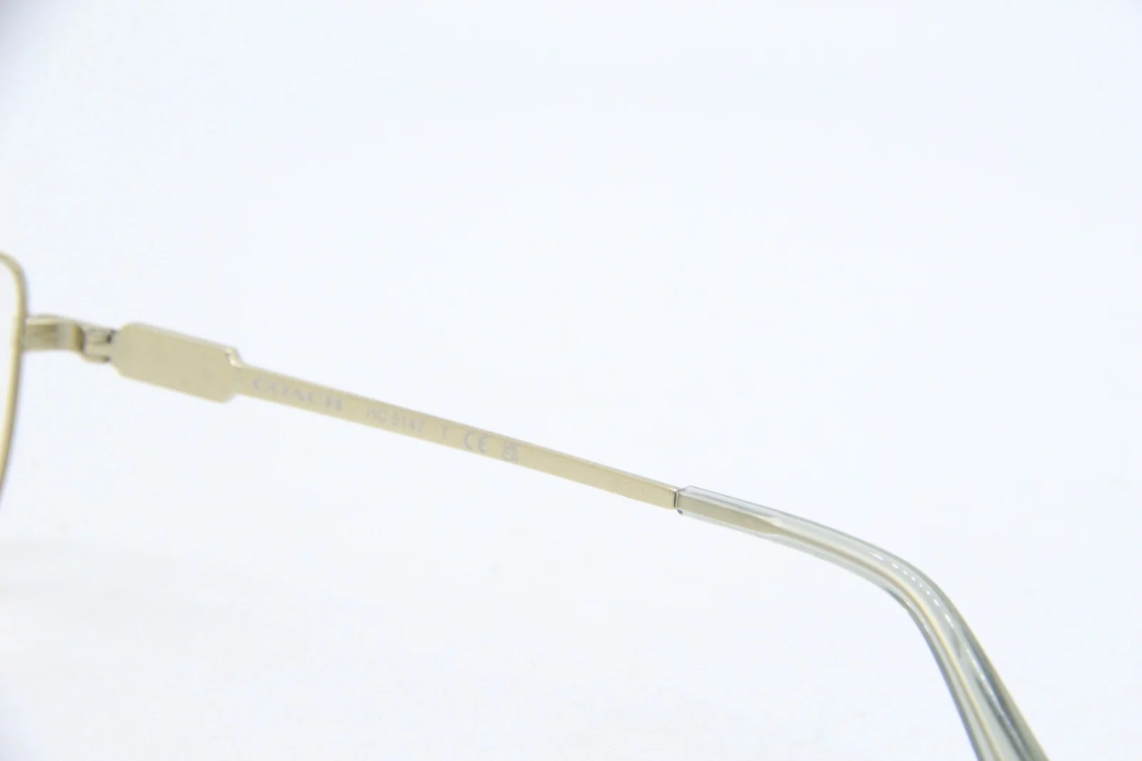 NEW COACH HC 5147 9425 SHINY LIGHT GOLD AUTHENTIC EYEGLASSES 51-17 2