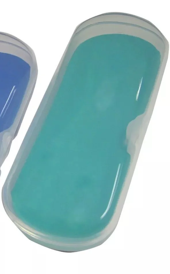 New Magnetic Clear Eyeglasses case Lot of 2 Pink and Green 4