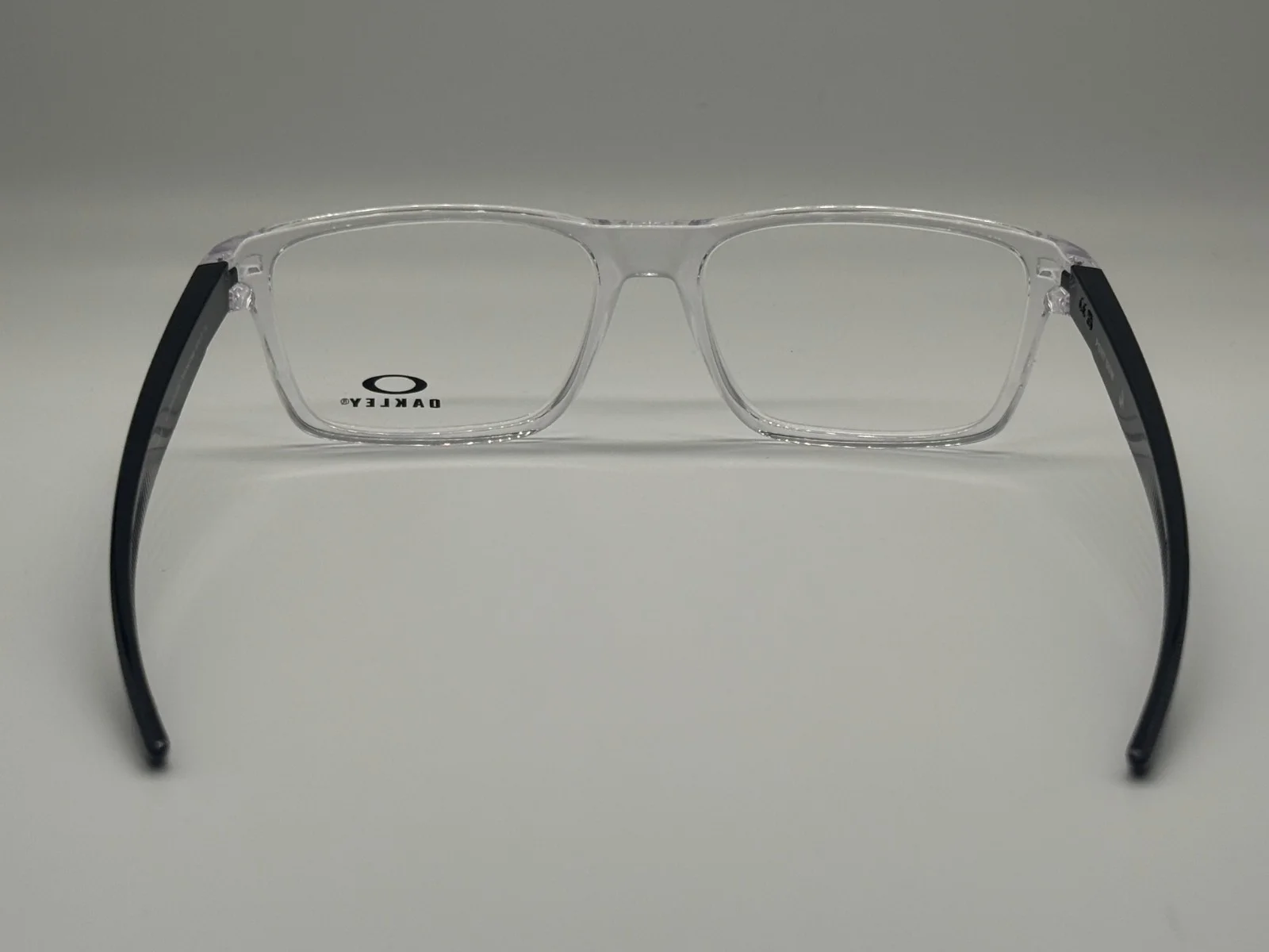 NEW OAKLEY OX8164-0257 POLISHED CLEAR EYEGLASSES FRAMES RX 57-17 2