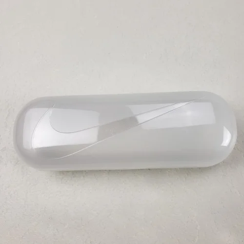Nike Hard Shell Clear Eyeglass Case Clamshell Glasses Sunglasses