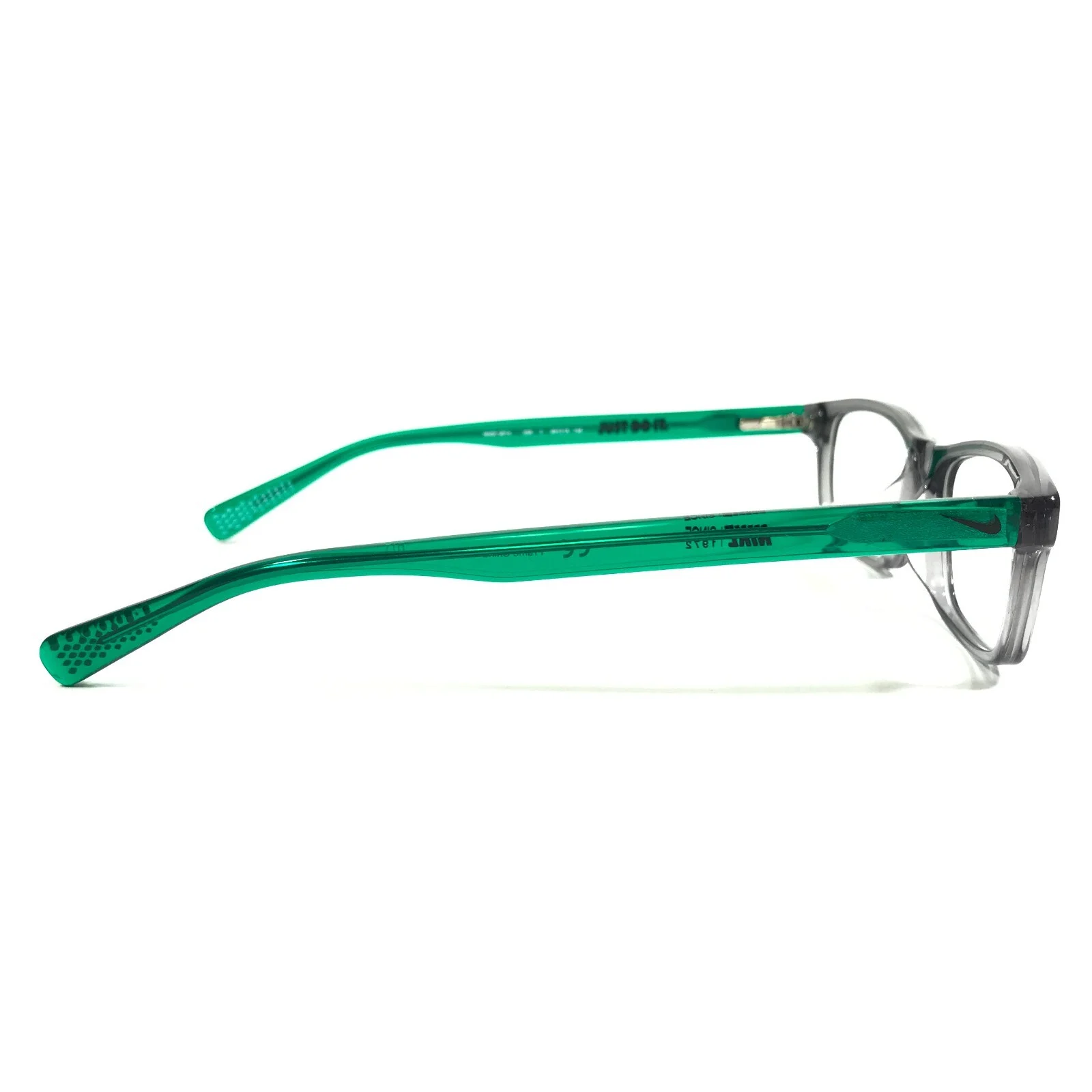 Nike Kids Eyeglasses Frames 5014 255 Clear Grey Green Rectangular 49-15-135 4