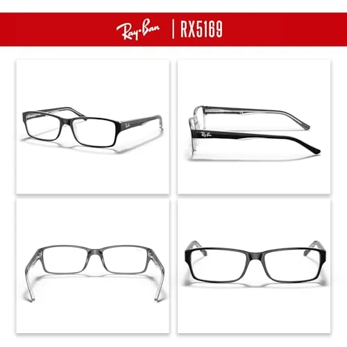 Ray-Ban Eyeglasses Frames RB5360 2034 Black Clear Cat Eye Full Rim 54-18-145 3
