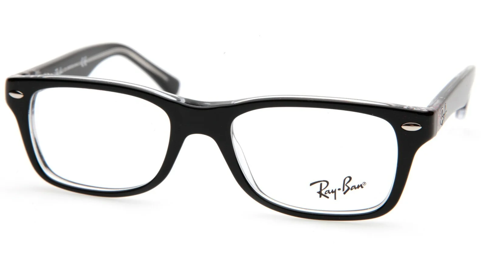 Ray Ban Kids Eyeglasses RB 1531 3529 Black Clear Junior Optical Frame 48-16-130 3