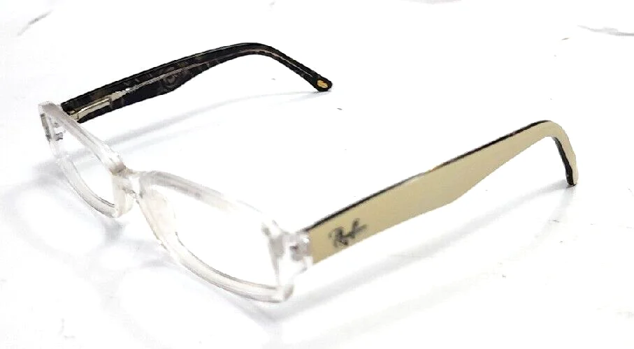 Ray Ban RB5179 2420 Clear White Rectangle Eyeglasses Frame 51/16 135