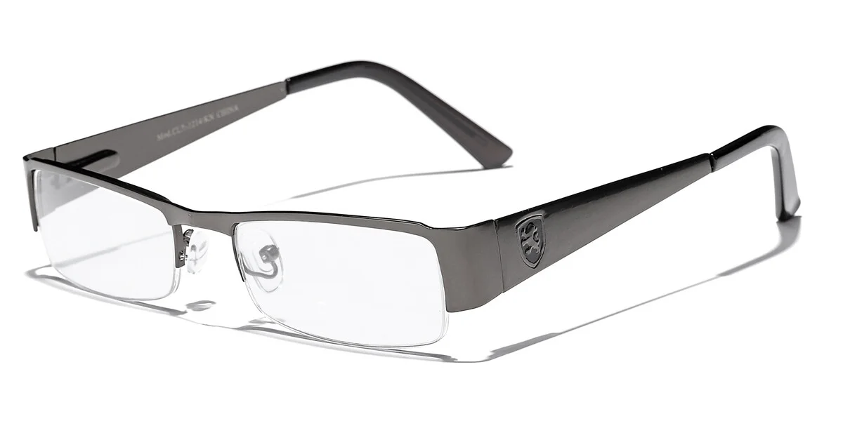 Small Rectangular Clear Lens Non Prescription RX Men Women Eye Glasses Flex Fit 3