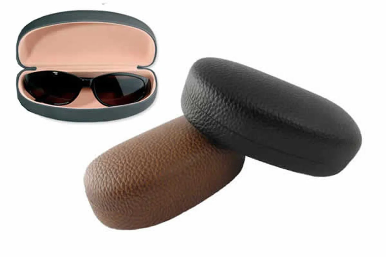 Sunglass Eyeglass Case Hard Plastic Clear Top Black Bottom New Clam Shell 2