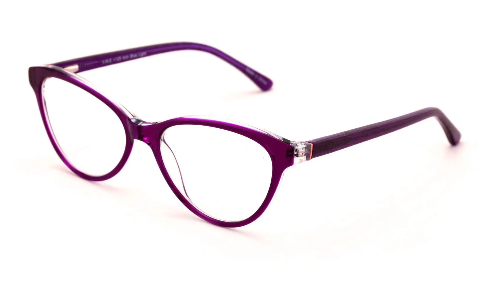 Women Cateye Fashion Acetate Non-prescription Glasses Clear Lens Eyeglasses Fram 2