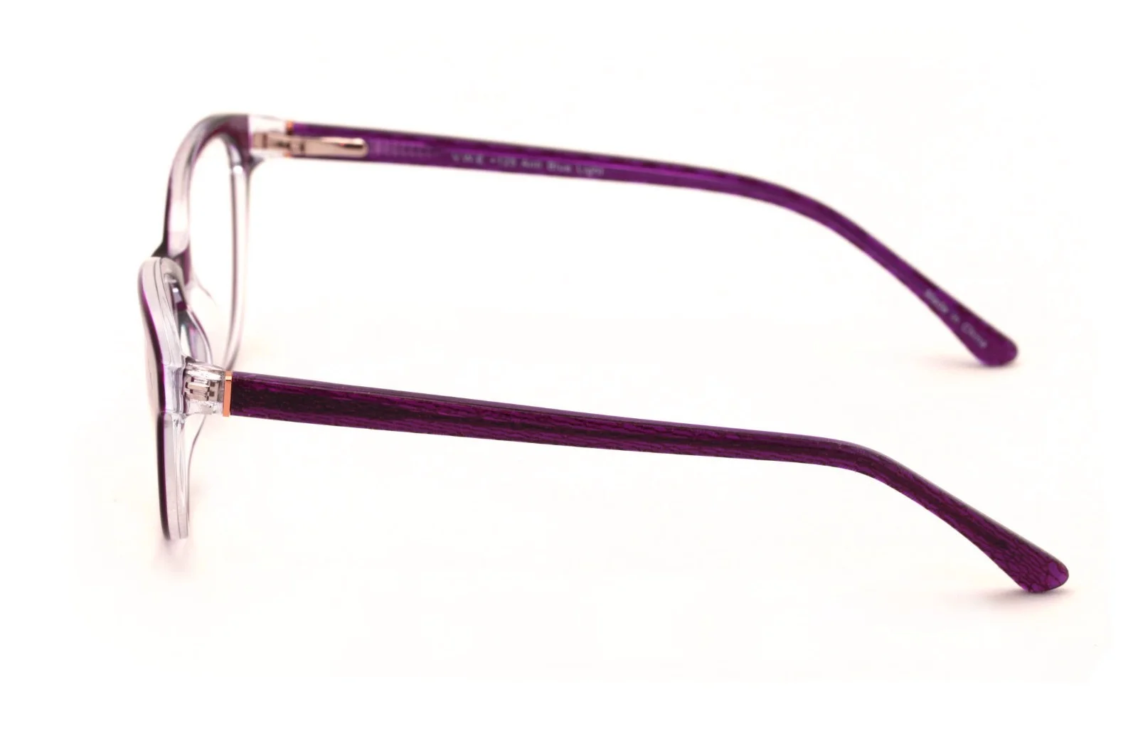 Women Cateye Fashion Acetate Non-prescription Glasses Clear Lens Eyeglasses Fram 3